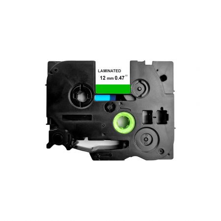 Etichete Aimo Compatibile Brother TZe - Etichete HQ compatibile Brother TZe-731 12mm x 8m negru verde Caseta Neagra