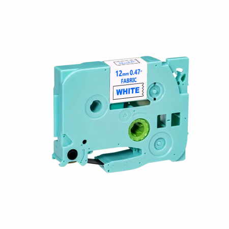 Brother Compatible TZe Tapes - Iron On AIMO Compatible Clothing Labels Brother P-Touch TZe-FA3 12mm x 3m Blue on White for PT-P750W PT-H110 PT-D210 PT-D600 AIMO P3200 AIMO 420BT