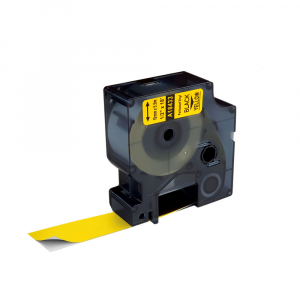 Etichete Universale Vinil - Etichete vinil galben 19mm x 5.5m compatibile Dymo 18433