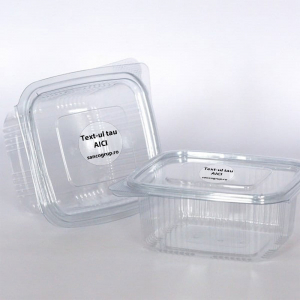 Etichete Mega Image rotunde plastic, negru/transparent Ø70 mm, 110 etichete/rola, pentru imprimanta Aimo M200, WY7070-110TT1