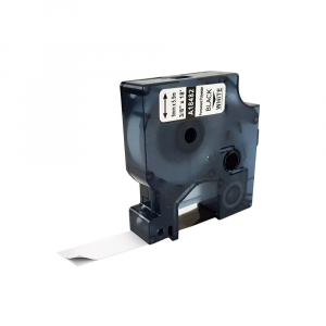 Etichete Poliester suprafete plane - Etichete poliester alb 9mm x 5.5m compatibile Dymo 18482
