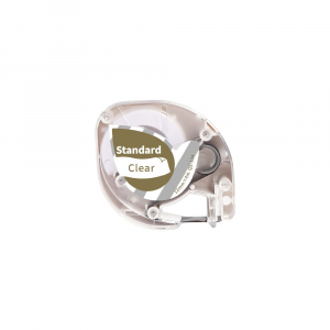 Etichete Aimo P12 compatibile Letratag - Etichete compatibile Dymo Letratag auriu/transparent 12mm x 4m AIMO S0721530 DY12267
