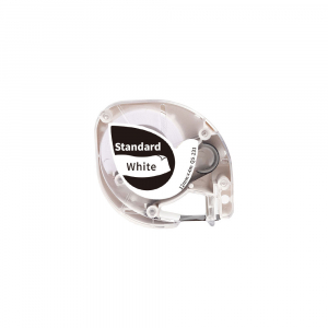 Etichete Aimo P12 compatibile Letratag - Etichete compatibile Dymo Letratag negru/alb 12mm x 4m AIMO S0721660 91201 91221