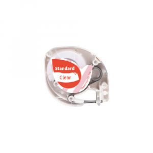 Etichete Aimo P12 compatibile Letratag - Etichete compatibile Dymo Letratag rosu/transparent 12mm x 4m AIMO S0721530 DY12267