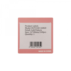 Etichete termice adezive late D30S 14 x 40mm aurii, hartie termica ecologica, 160 etichete/rola5