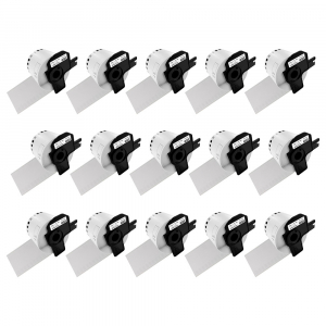 Brother Compatible DK Labels - Set 15 Continuous labels DK-22205 62mm x 30.48m plastic holder included compatible Brother DK-22205 DK22205