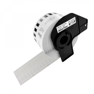 Set 10 Continuous labels DK-22225 38mm x 30.48m plastic holder included compatible Brother DK-22225 DK22225 [2]
