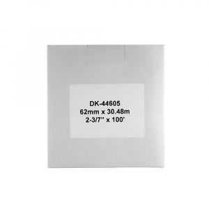 Set 3 Etichete modul continuu DK-44605 galbene repozitionabile 62mm x 30.48m suport plastic inclus compatibile Brother DK-44605 DK44605 [5]