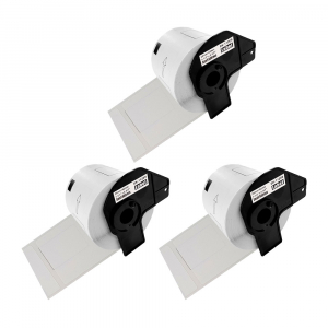 Etichete Brother - Set 3 Etichete DK-11209 albe 29mm x 62mm suport plastic inclus compatibile Brother DK-11209 DK11209