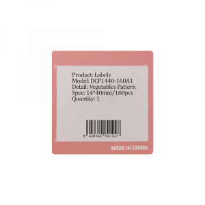 Etichete termice D30S 14 x 40mm model LEGUME preimprimat, hartie termica ecologica, 160 etichete/rola5