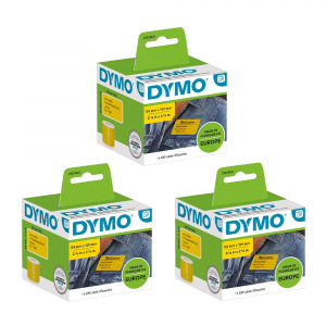 Promotii - Set 3 Etichete curierat mari DYMO LabelWriter 54 x 101 mm galben DYMO LW 2133400 S0722430 99014
