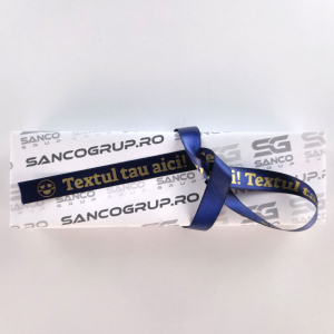 AIMO textile labels 12mm x 2m, satin, gold/dark blue, thermal transfer, only for AIMO P12PRO, Q5-RN34 [2]