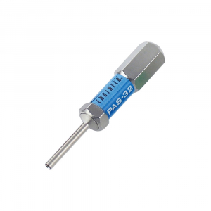 Extractor conectori Engineer - Extractor conectori si prize Engineer PAS-32, cu arc interior, Ø interior 2.4 mm, Ø exterior 2.9 mm, lungime 62 mm, inel recunoastere albastru, otel inox