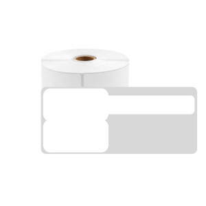 Big F-label tags for cables 48 x 50mm + 52mm, white plastic, for printers M110/M200, 80 pcs/roll0