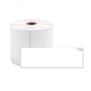 Etichete termice biblioraft 20 x 100 mm, plastic alb, permanente, 1 rola, 160 etichete/rola, pentru imprimanta M110 si M2000