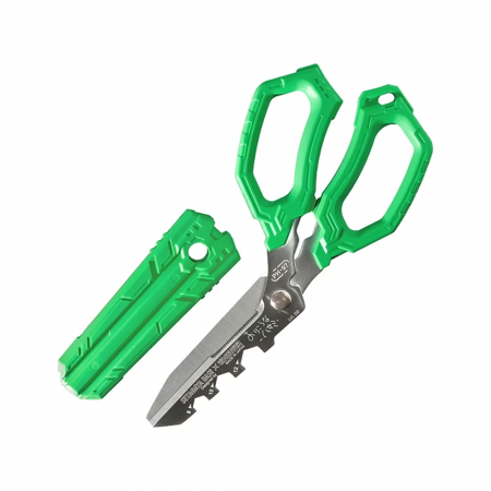 Scule de mana electricieni - Foarfeca Multifunctionala de precizie Engineer PH-97, taiere cabluri, piele, folie, fire si materiale variate, cu lame inox si maner ergonomic
