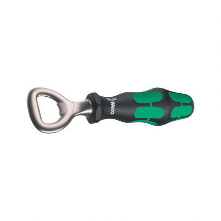 Oferte unice - Deschizator de sticle Wera Kraftform, cap din otel cromat, maner ergonomic antirostogolire, 147 mm