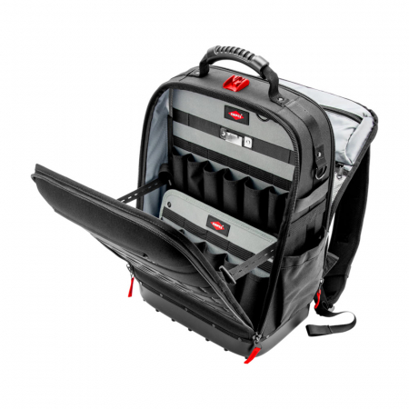 Geanta - Rucsac pentru scule KNIPEX Modular X18, practic si confortabil, cataramele FIDLOCK, 21 de cleme pentru prindere si 37 de buzunare, 00 21 50 LE