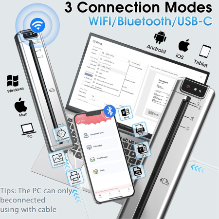 Imprimanta Termica Portabila AIMO A4 Q302 – 300 dpi, Format A4/A5/B5/Letter, Fara Cerneala [6]