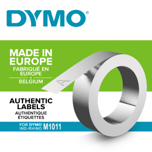 Etichete metalice embosabile industriale DYMO, 12mmx3,65m, aluminiu adeziv, 35800 S07201801