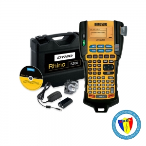 Aparat etichetat industrial Dymo Rhino 5200 kit cu servieta, ABC, 19mm, S0841430, 8414301