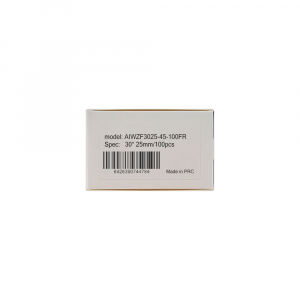 Jewelry thermal labels 30 x 25mm + 45mm preprinted FuRong design, white plastic, for printer M110/M200, 100 pcs/roll7