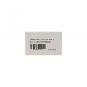Jewelry thermal labels 30 x 25mm + 45mm preprinted olive branch design, white plastic, for printer M110/M200, 100 pcs/roll7