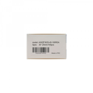 Etichete termice bijuterii 30 x 25mm + 45mm preimprimate margini rosii, suport plastic alb, pentru imprimanta M110/M200, 100 buc/rola6