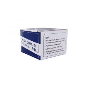 Jewelry thermal labels 30 x 25mm + 47mm preprinted red edges, white polypropilene, only for AYMO M200 printer, 230 pcs/roll8