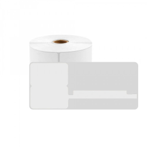 Jewelry thermal labels 30 x 25mm + 47mm, white polypropilene, only for M200 printer, 230 pcs/roll0