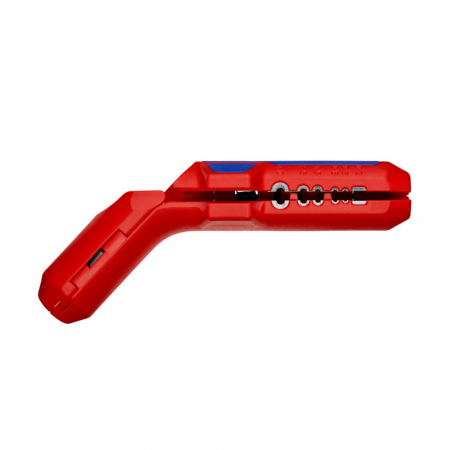 Scule de mana electricieni - KNIPEX 16 95 02 SB Decablator universal ergonomic, pentru persoane stangace, inclusiv taiere izolatie pe lungime