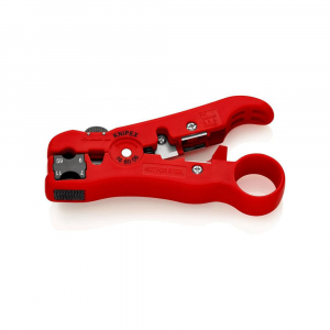 Universal Cable Stripping Tool for COAX, Network, and Telephone Cables KNIPEX 16 60 06 SB, 125 mm3
