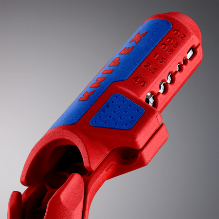 KNIPEX 16 95 02 SB Decablator universal ergonomic, pentru persoane stangace, inclusiv taiere izolatie pe lungime [2]