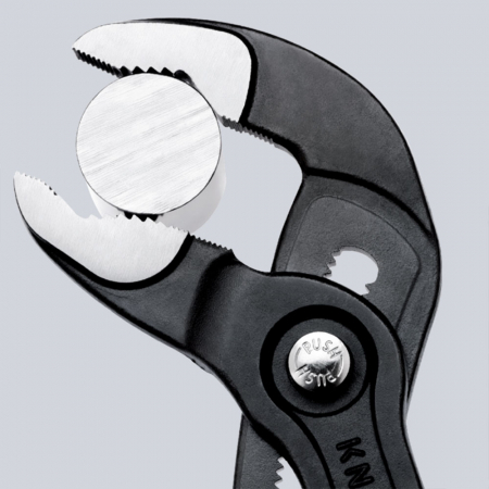 Cleste reglabil KNIPEX Cobra, 150 mm pentru instalatori, cleste papagal, dispozitiv autoblocare, mansoane manere rosii, cleste aligator, 87 01 150 [3]