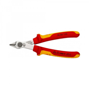 KNIPEX 78 06 125 High precision electronic pliers, VDE tested, stainless steel0