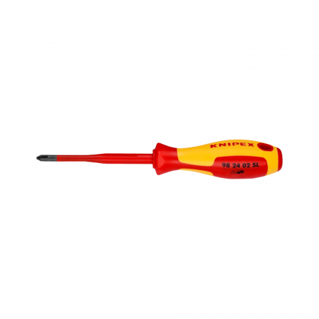 VDE Insulated Tools - KNIPEX Screwdriver VDE PH/S slim, 212 mm, 1000 V, 982402SL