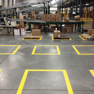 Marking / protection tape 3M yellow vinyl, 75mm x 33m, general applications and marking of hazardous spaces 70006299641-75 [3]