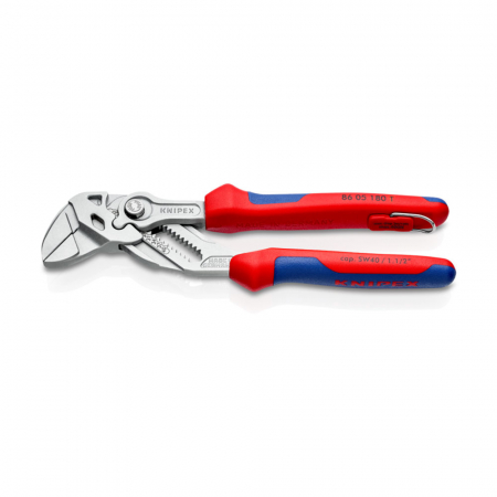 Cleste Cheie cu reglaj automat, mecanica fina, instalatii sanitare, maner multicomponent, 180mm, KNIPEX 86 05 180 T [4]