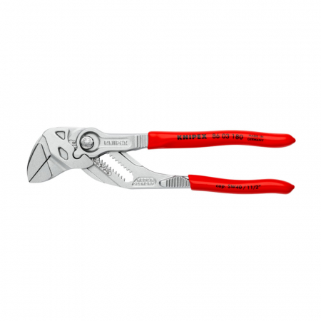 Scule - Minicleste Cheie cu reglaj automat, manere plastic, 180 mm, KNIPEX 86 03 180