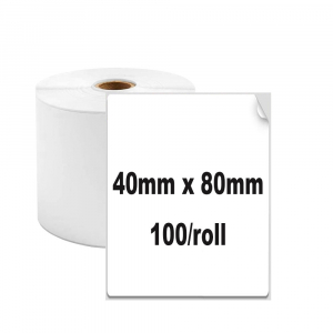 Etichete termice 40 x 80 mm plastic alb pentru imprimanta AIMO Phomemo M110 M200 M220 100 etichete [1]