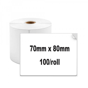 Thermal labels 70 x 80 mm white plastic for printer AIMO Phomemo M200 M220  100 labels [1]