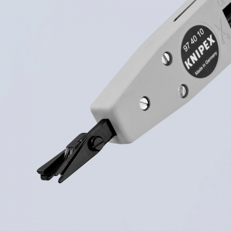 KNIPEX inserter, For LSA Plus and other similar components, plastic handles, 175 mm, 97 40 10 [1]