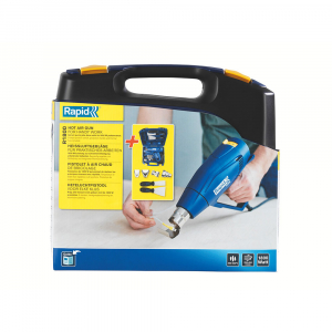 Suflanta aer cald Rapid R1800 kit cu servieta, putere 1800 W, debit 450 l/min, reglare debit aer in 2 trepte, temperatura 300°C/550°C, protectie la supra incalzire 500135013