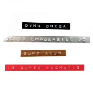 Set Dymo Omega labeling machine set and a total of 4 rolls of Omega labels, DY127481