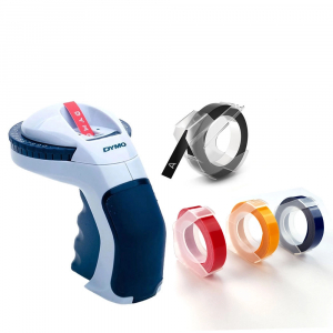 Aparat etichetat Dymo Omega si in total 4 role de etichete 3D, embosabile, DY1274821
