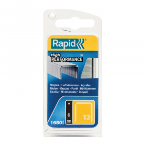 Capse Rapid 13/6 mm, galvanizate, sarma subtire, pentru tapiterie, 1650/blister slim 40109519 [17]