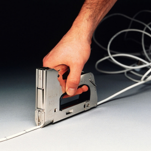 Rapid 28/11 mm white Cable Staples, High Performance, galvanized, semicircular, divergent, 1000 staples/box 11891931 [9]