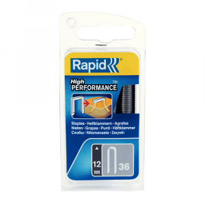 Capse Rapid 36/12 mm pentru cabluri, High Performance, galvanizate, semicirculare, divergente DP, 864 capse/blister 401096269