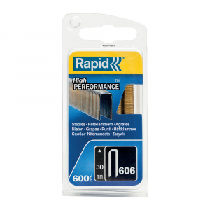 Capse cu coroana ingusta Rapid 606/30 mm, High Performance, acoperite cu rasina, 30mm, 600 capse/blister 40109532 [4]