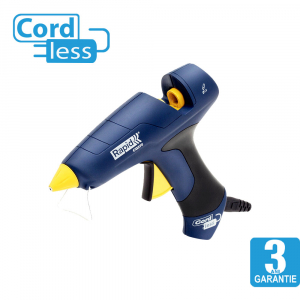 Pistol de lipit Rapid CG270 fara cablu, 7 minute functionare fara cablu alimentare, batoane silicon Ø12mm, 250W, debit 400 g/ora, duze interschimbabile 5000443 [1]